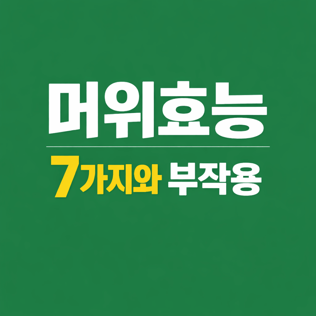 머위효능