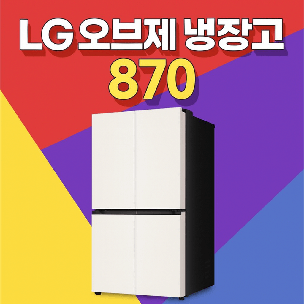 LG 오브제 냉장고 870