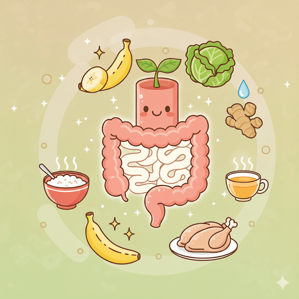 장염에 좋은 음식