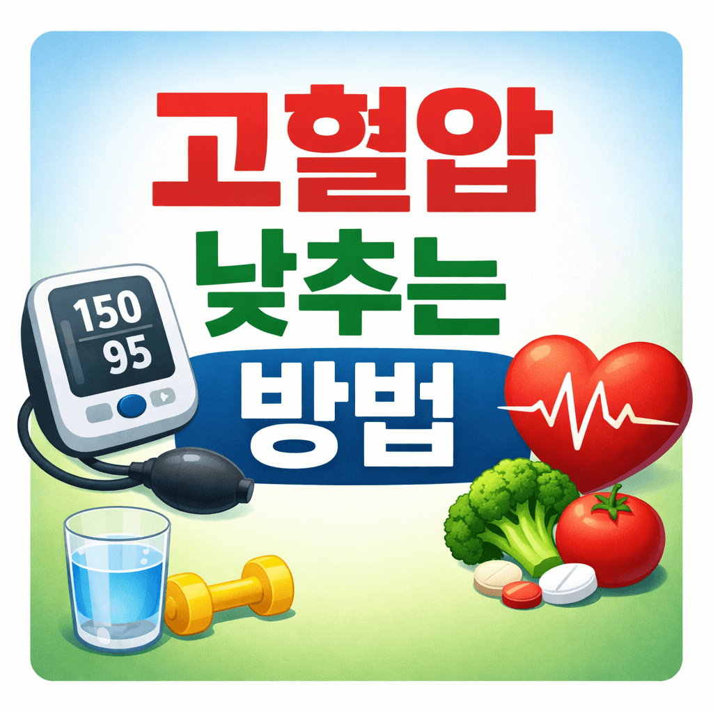 고혈압 낮추는 방법