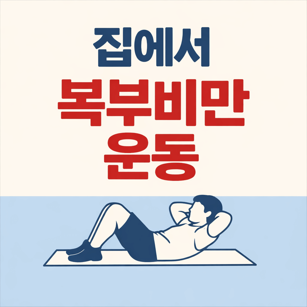 집에서 복부비만 운동