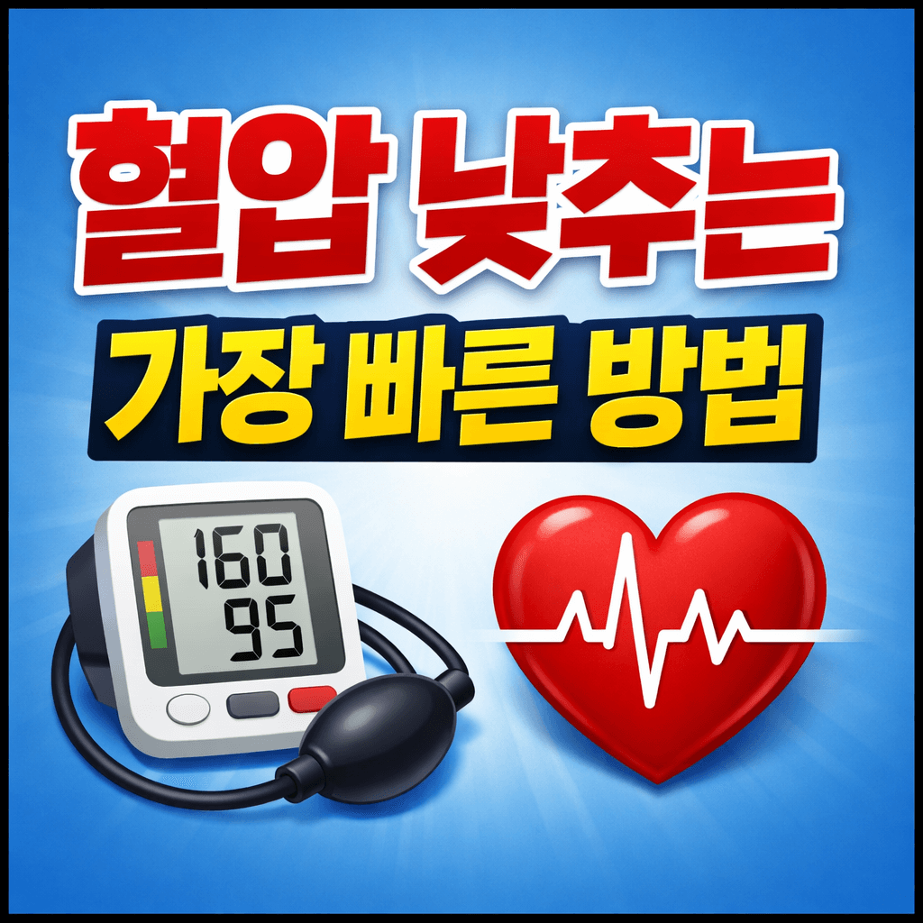혈압 낮추는 방법