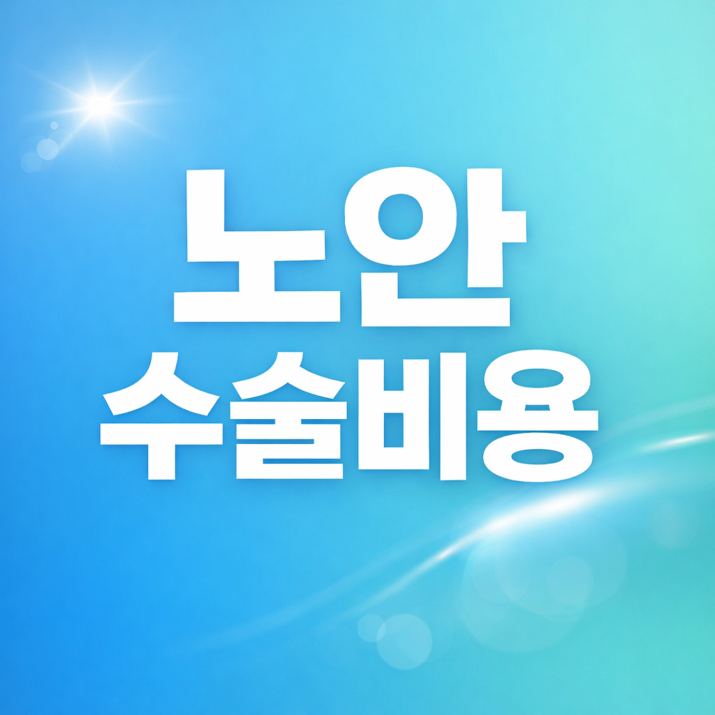 노안수술비용