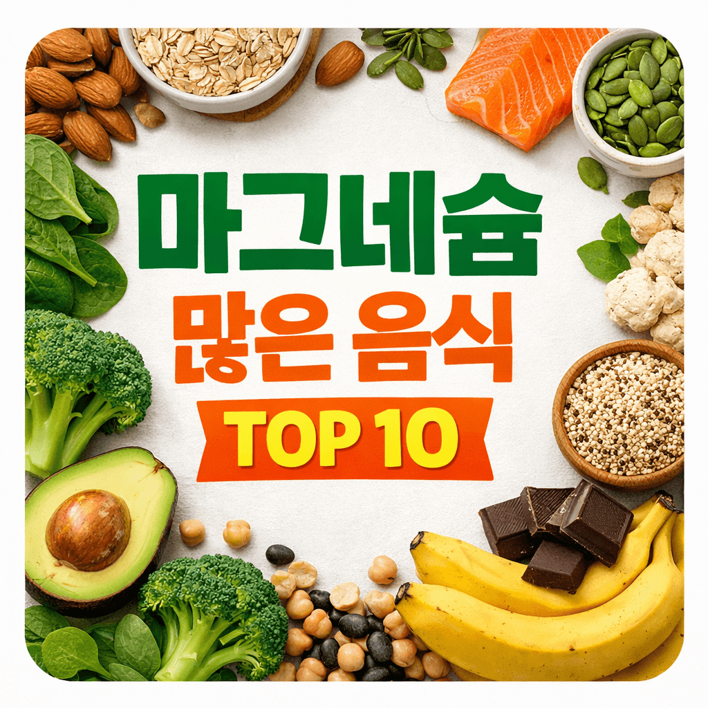 마그네슘 많은 음식