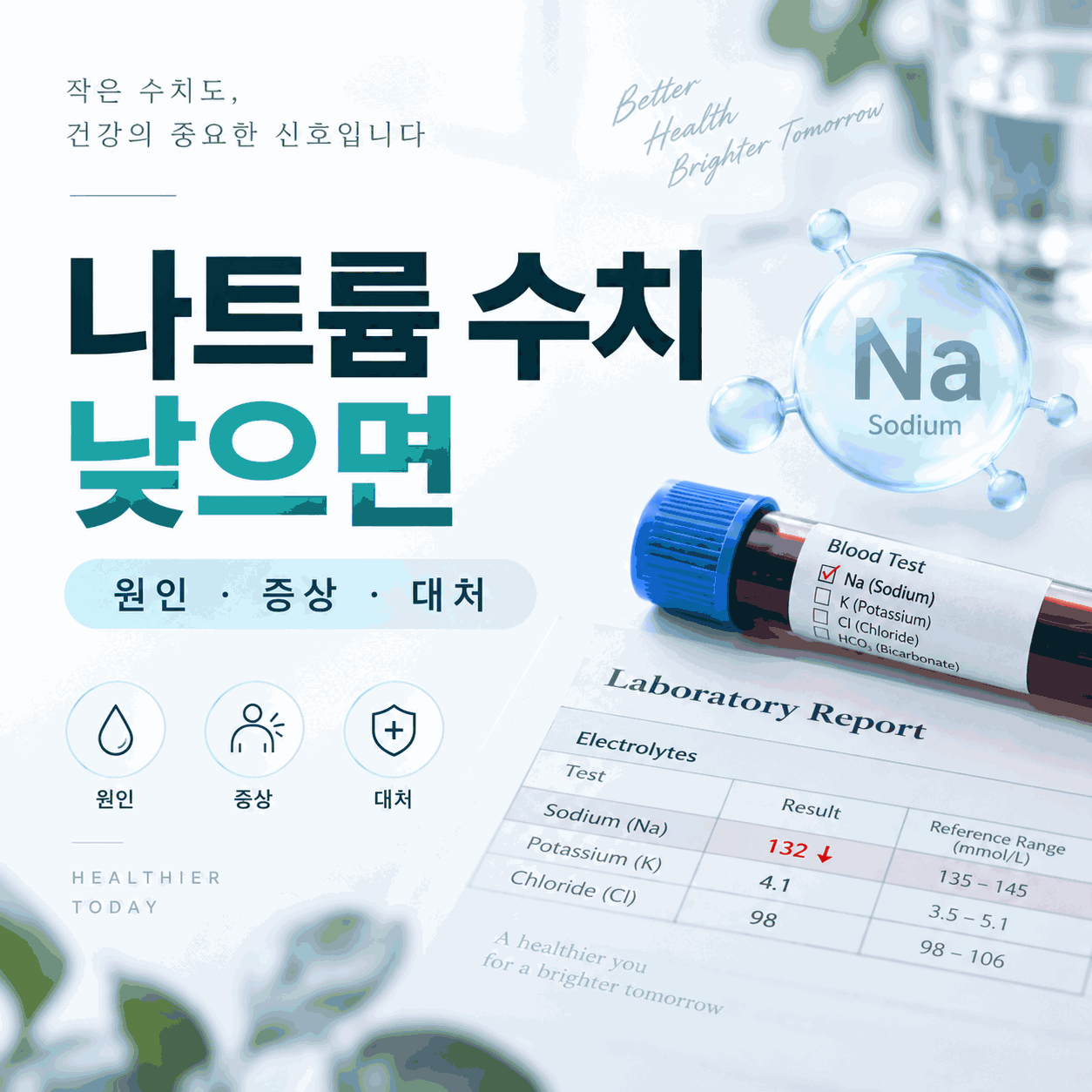 나트륨 수치 낮으면