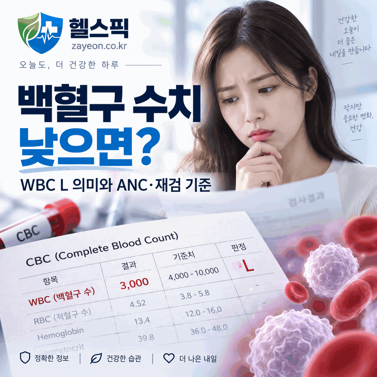 백혁구 수치 낮으면
