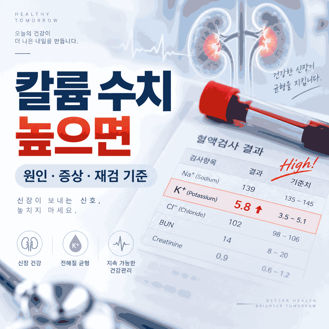 칼륨 수치 높으면