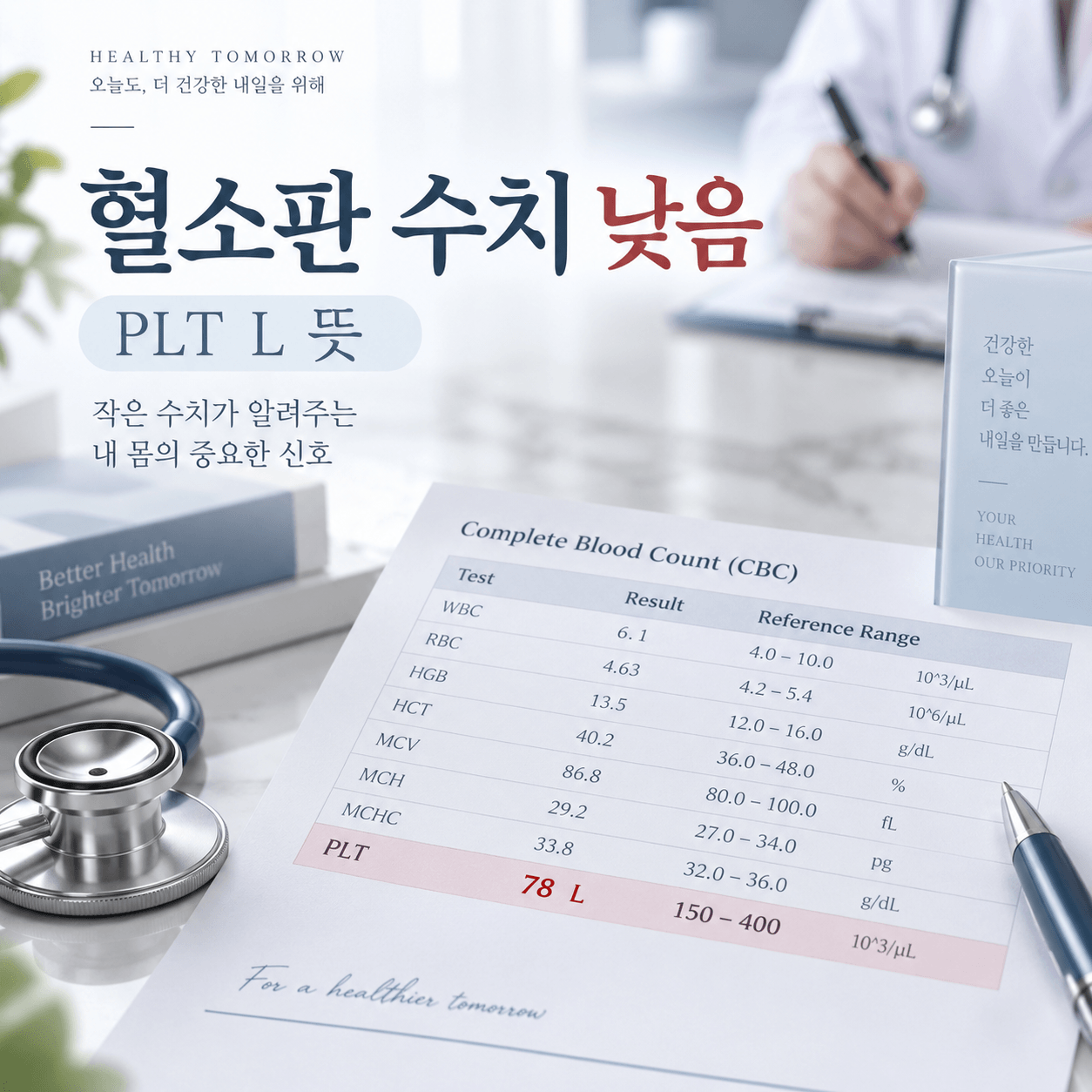 혈소판 수치 낮으면